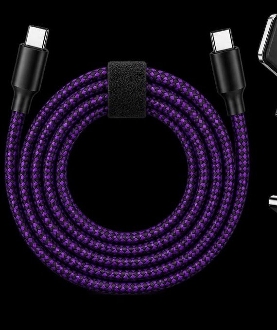 Cable USB-C a USB-C de 1 metro trenzado de nailon para carga rápida